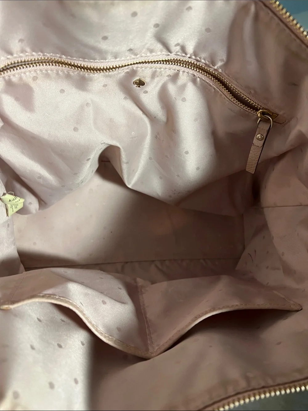 kate spade Pebbled Leather Tote in Blush